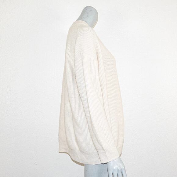 Jenni Kayne $495 Cashmere Cocoon Cardigan Sweater ribbed knit Small - Picture 6 of 9